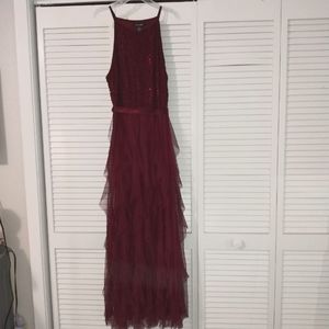Lg maroon formal dress